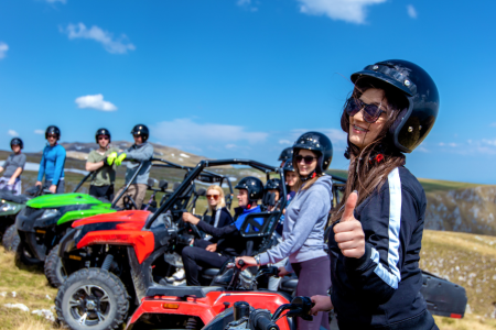 Client spotted enjoying themselves at Aquila Quad Bike Safari near Cape Town