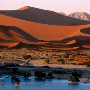 The beautiful sossuvlei desert in namibia