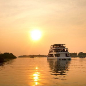Sunset Cruise Along Zambezi River