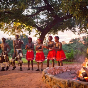 Dance group boma Victoria Falls